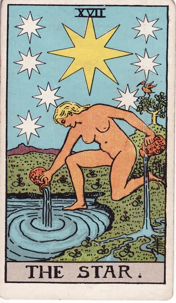De Ster, uit de Rider-Waite-tarot